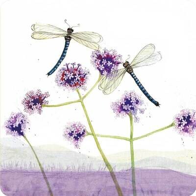 Alex Clark Dragonflies Coaster