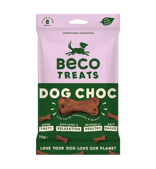 Beco Dog Choc Treats with Carob, Chamomile &amp; Quinoa