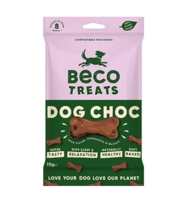 Beco Dog Choc Treats with Carob, Chamomile &amp; Quinoa