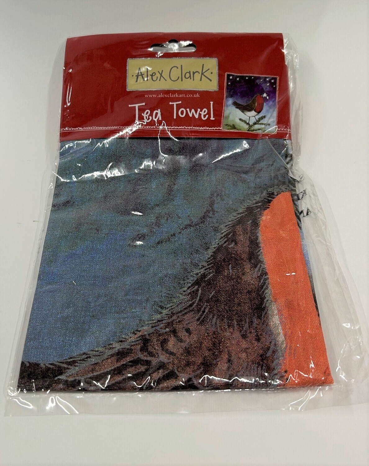 Alex Clark Robin &amp; Star Christmas Tea Towel