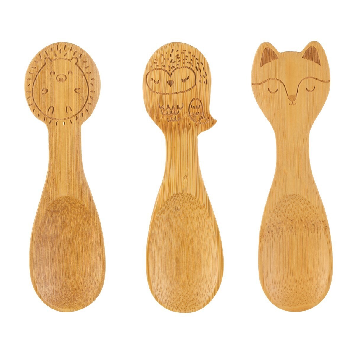 Woodland Animal Bamboo Spoons