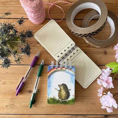 Alex Clark Hedgehug Small Spiral Bound Notebook