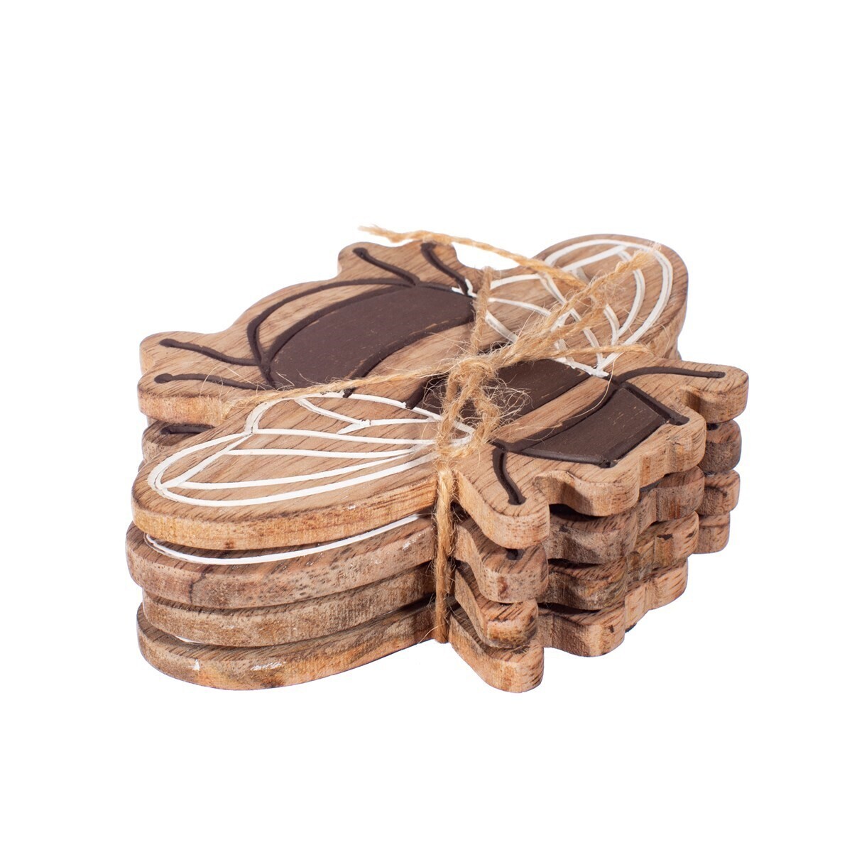Wooden Bee Coasters
