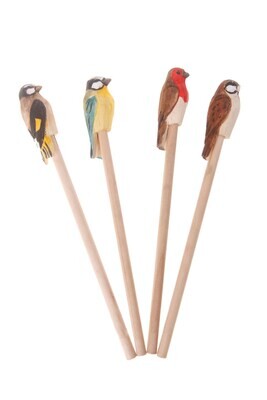 Wooden British Birds Pencil