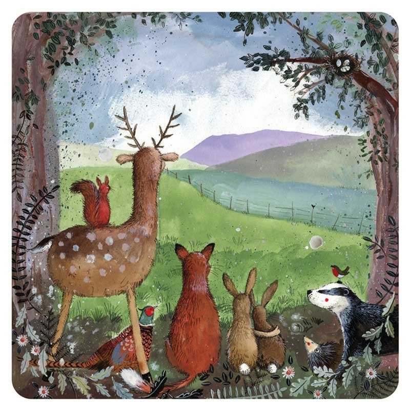 Alex Clark Assorted Forest Friends Coaster