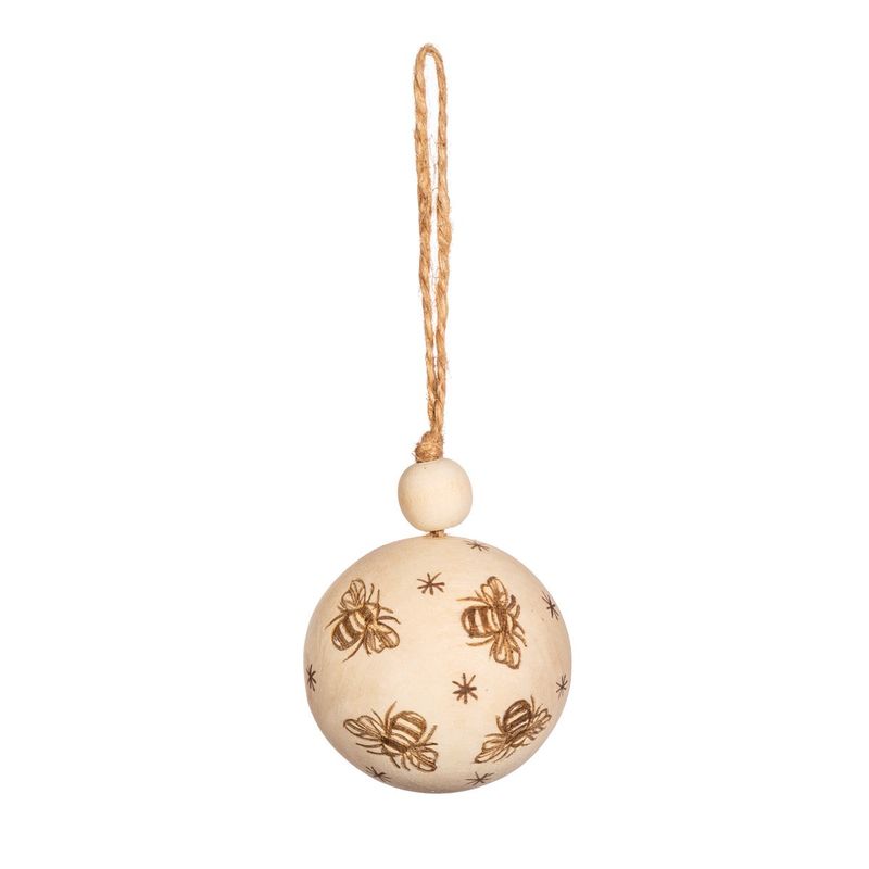 Busy Bees Wooden Bauble