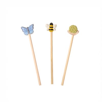 Wooden Woodland Animals Pencils