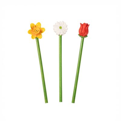 Wooden Flower Pencils