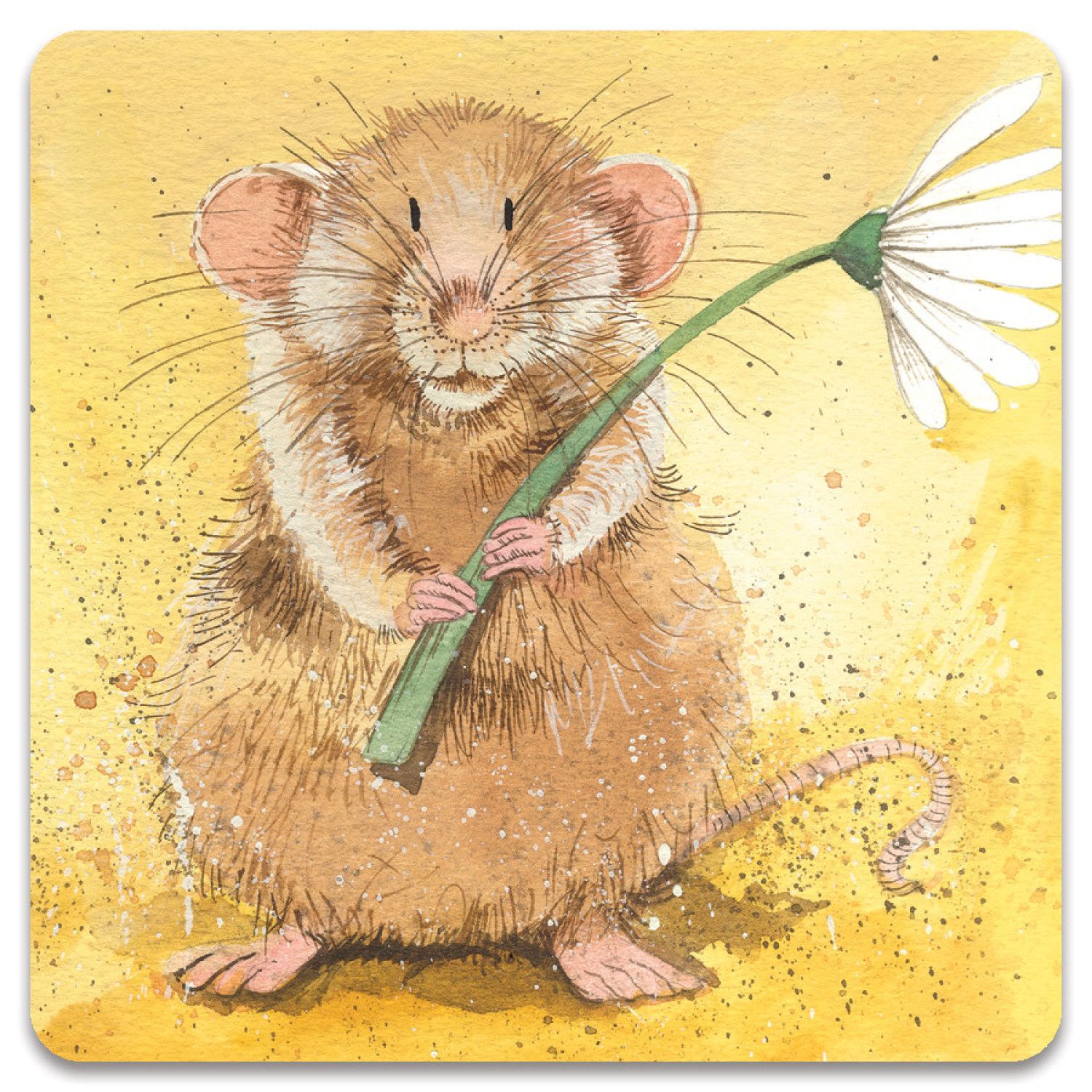 Alex Clark Malcolm Mouse Coaster