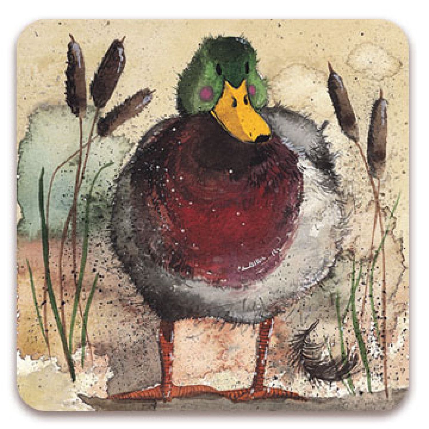 Alex Clark Mallard Coaster