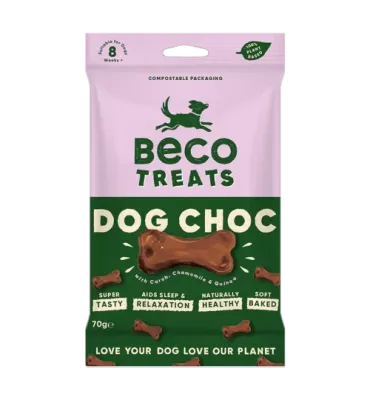 Beco Dog Choc Treats with Carob, Chamomile &amp; Quinoa