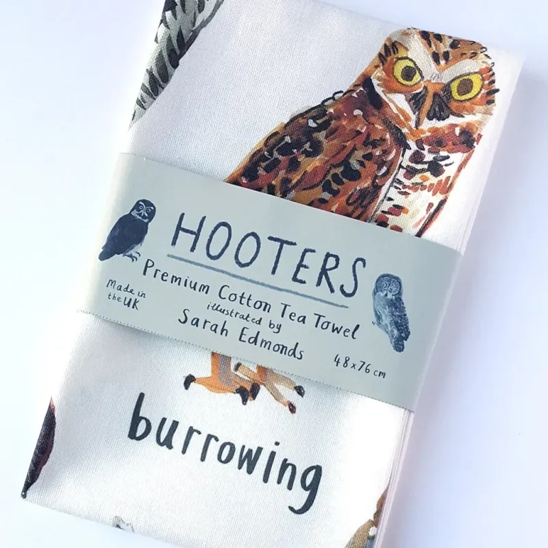 Sarah Edmonds Hooters Tea Towel
