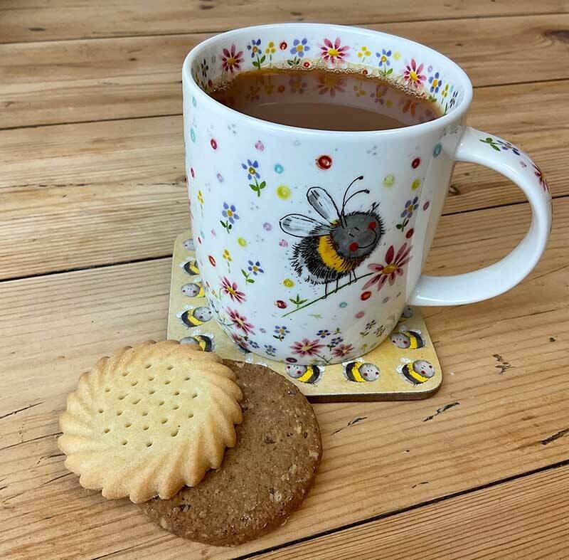 Alex Clark Bee on Flower Mug
