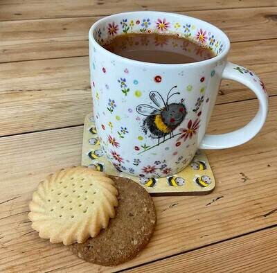 Alex Clark Bee on Flower Mug