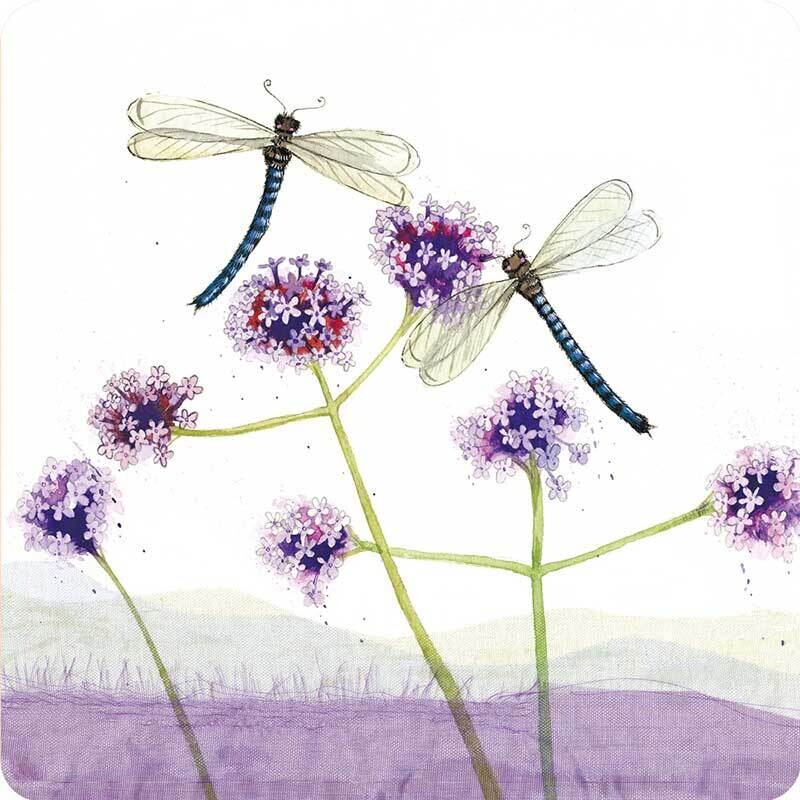 Alex Clark Dragonflies Coaster