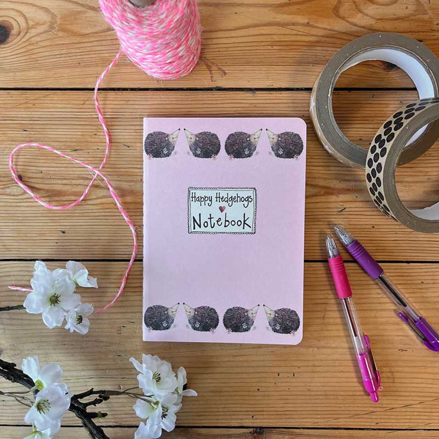 Alex Clark Happy Hedgehogs Medium Soft Notebook