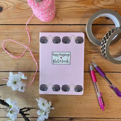Alex Clark Happy Hedgehogs Medium Soft Notebook