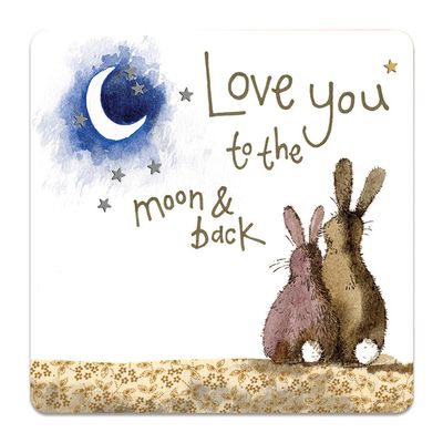 Alex Clark Moon and Back Coaster