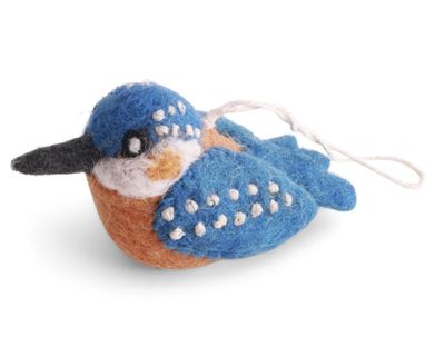 Felt Kingfisher ornament