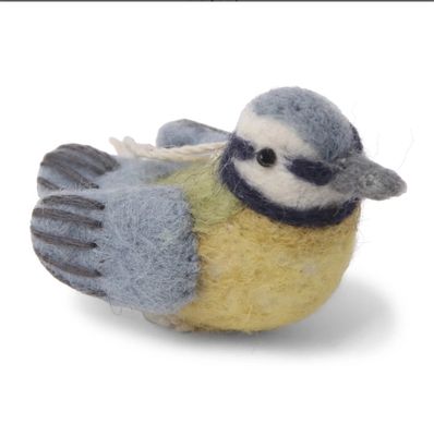Felt Bluetit ornament