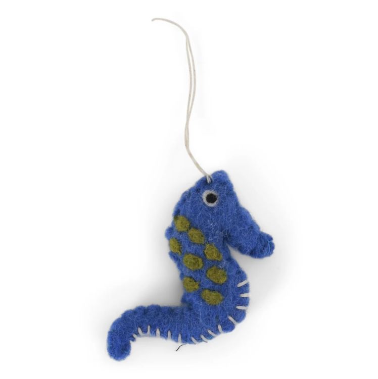 Felt Seahorse ornament