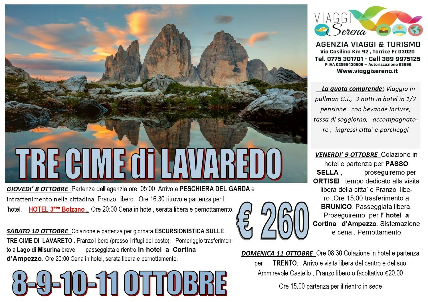 Tre Cime di LAVAREDO Tre Cime di LAVAREDO