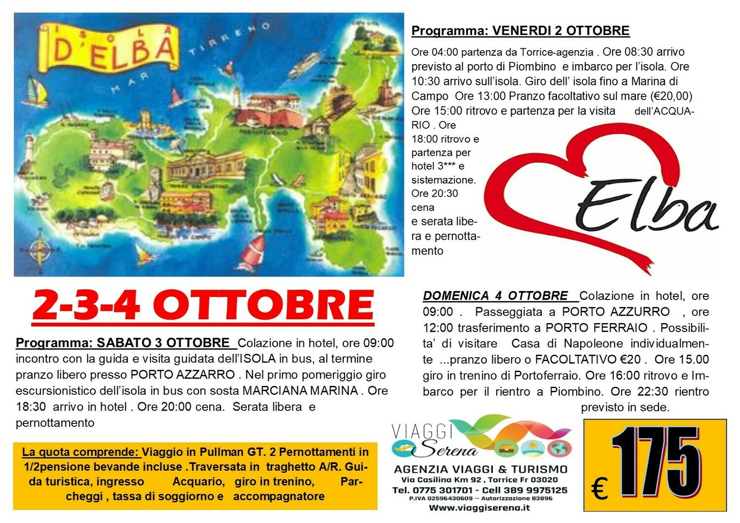 ISOLA D'ELBA 2-3-4 OTTOBRE ISOLA D'ELBA 2-3-4 OTTOBRE