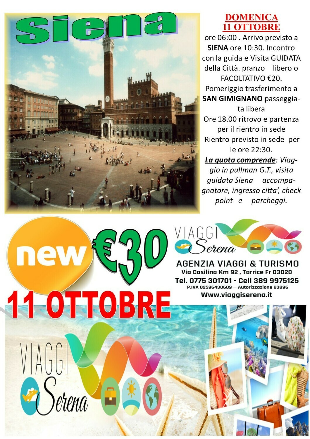 Siena & San Gimignano 11 Ottobre Siena & San Gimignano 11 Ottobre