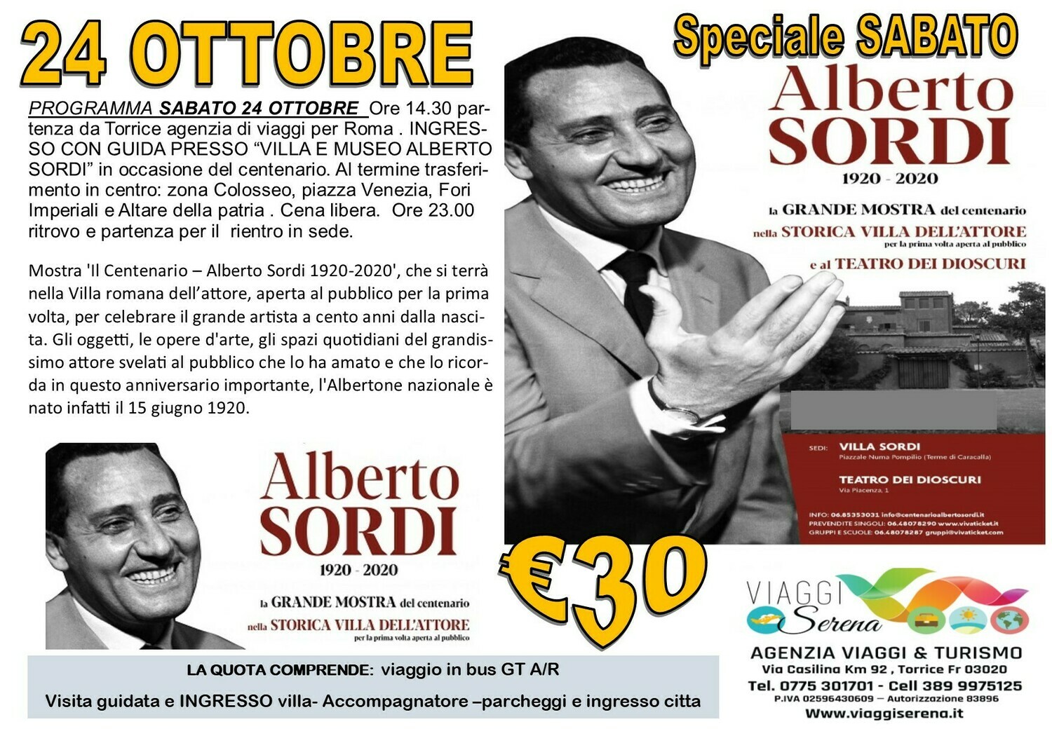 Museo di ALBERTO SORDI 24 Ottobre Museo di ALBERTO SORDI 24 Ottobre
