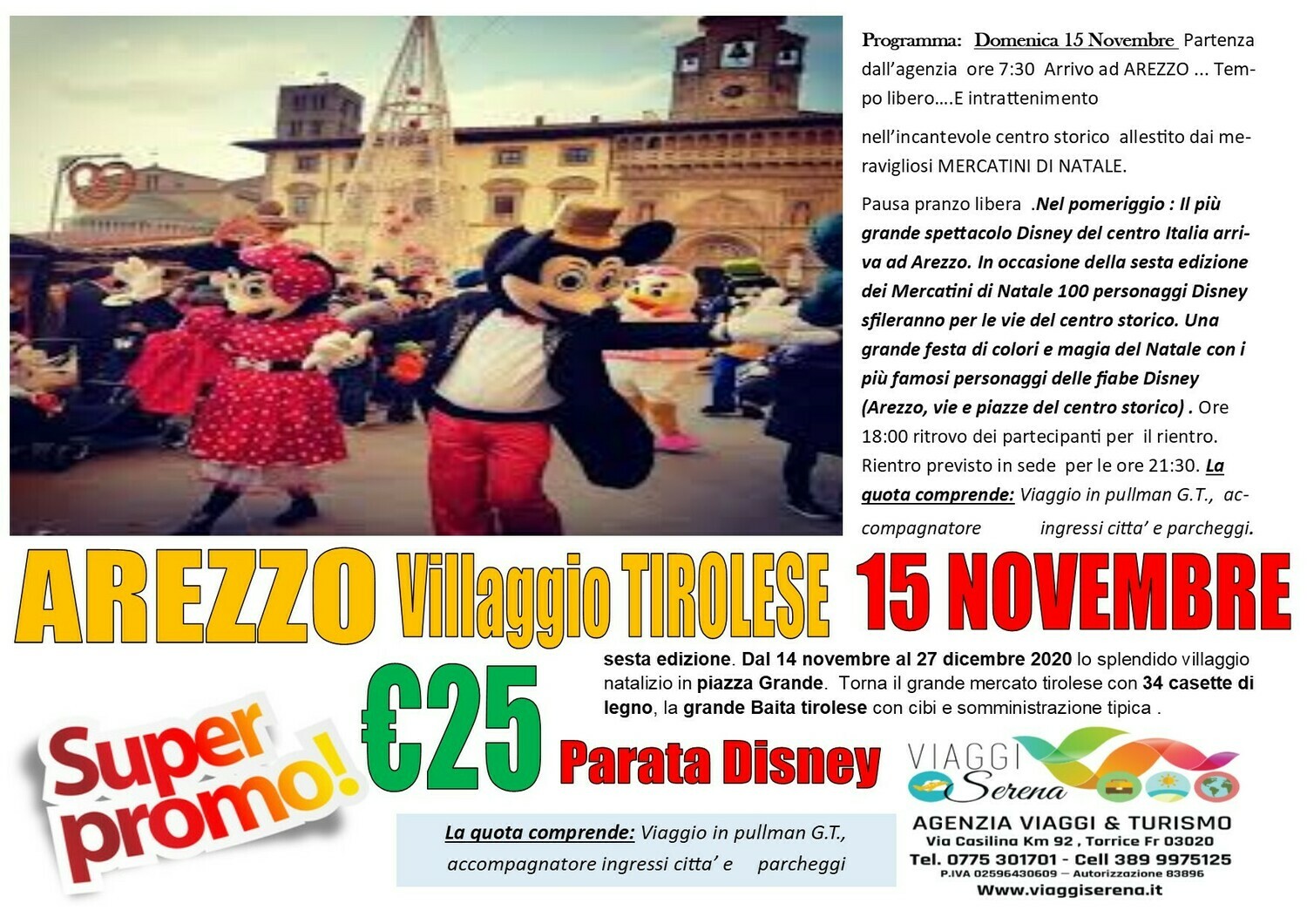 AREZZO parata disney 15 Novembre AREZZO parata disney 15 Novembre