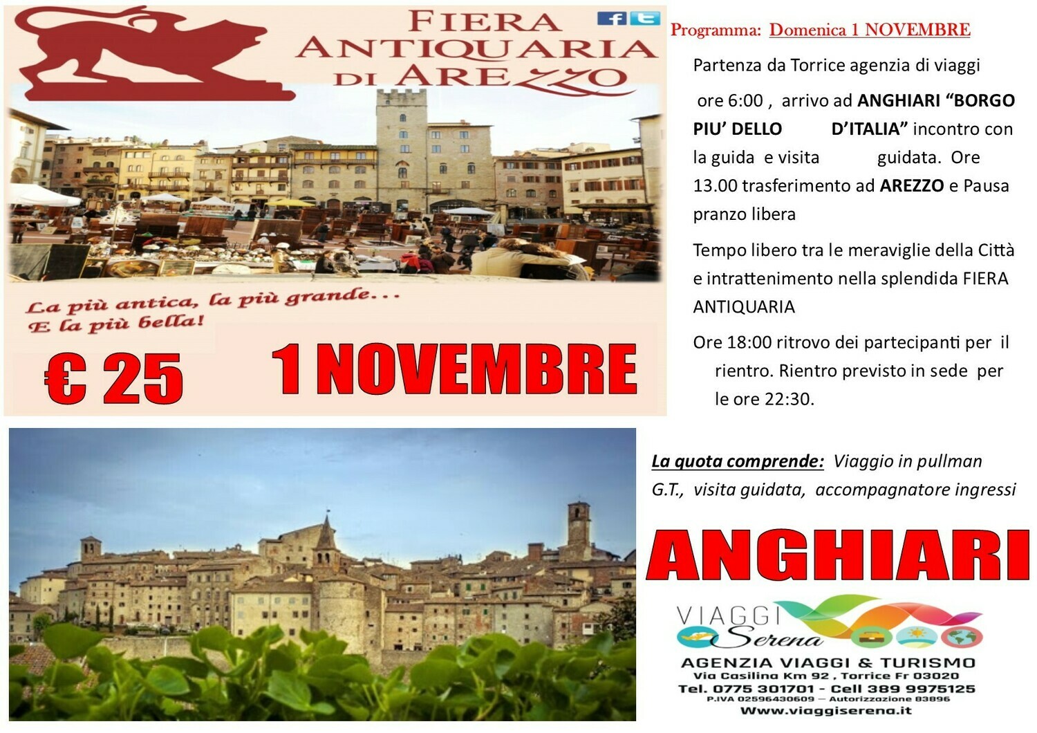 ANGHIARI & AREZZO 1 Novembre ANGHIARI & AREZZO 1 Novembre