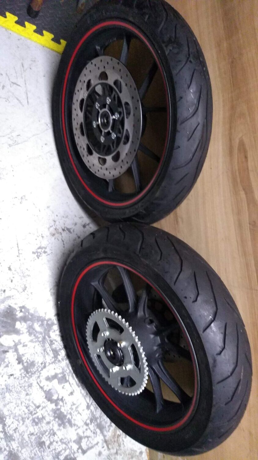 SWM 125 Supermoto Wheels pair brand new with tyres and discs
