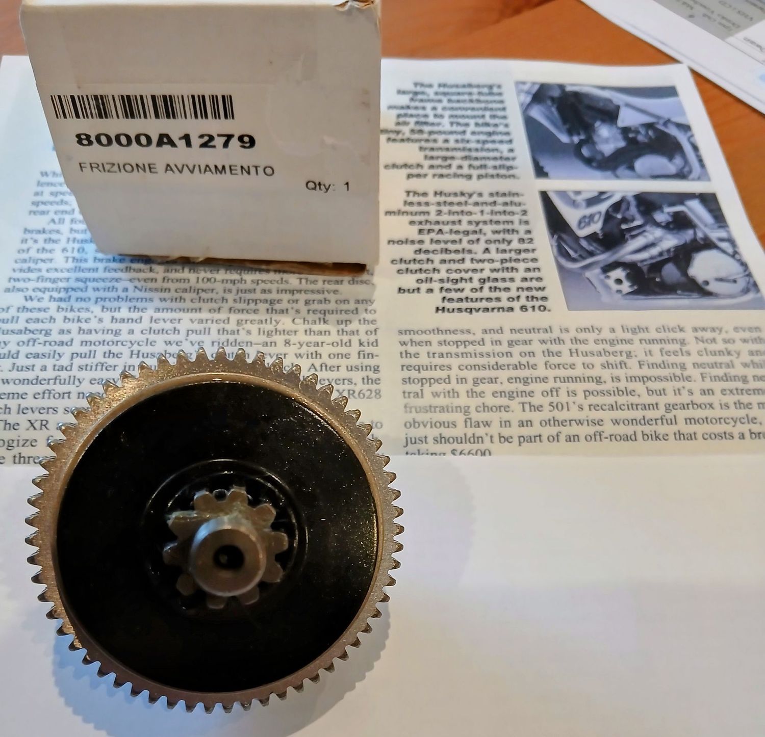 Starter Clutch TE/TC/SMR 250/310/450/510 OEM new 8000A1279 Starter Clutch TE/TC/SMR 250/310/450/510 OEM new 8000A1279