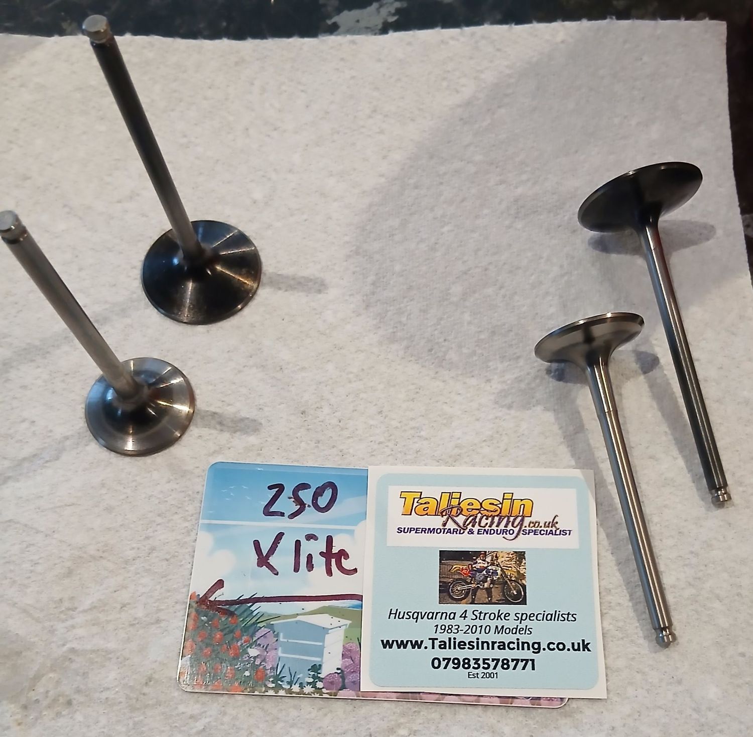 Husqvarna TE/TC/TX 250/310 Set stainless steel valves X Lite Husqvarna TE/TC/TX 250/310 Set stainless steel valves X Lite
