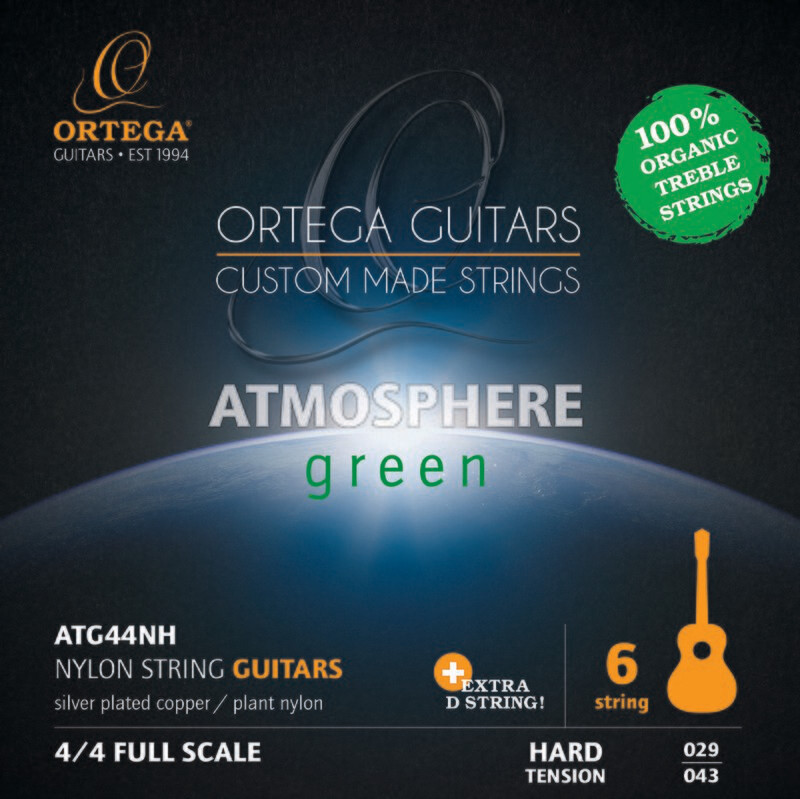 Ortega ATG44NH Atmosphere Green Series Guitar Strings Organic Nylon Ortega ATG44NH Atmosphere Green Series Guitar Strings Organic Nylon