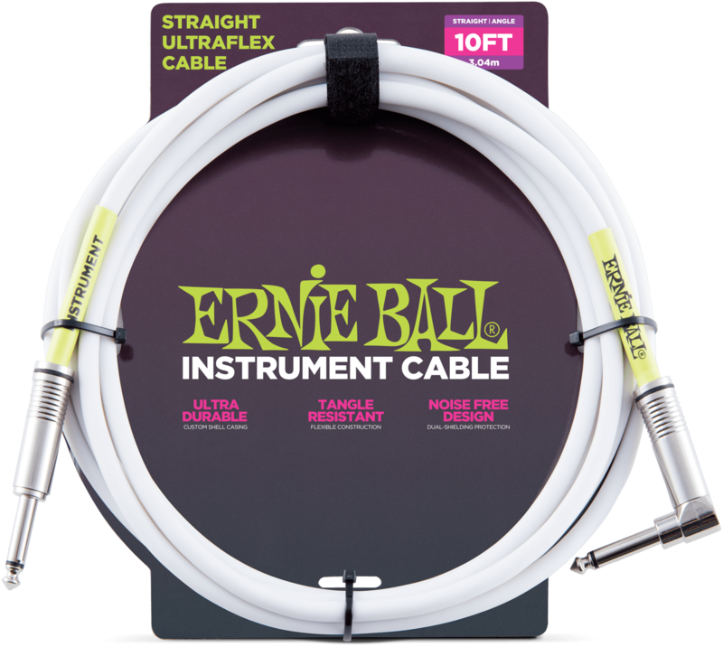Ernie Ball EB6049 Instrumentenkabel 3m White Ernie Ball EB6049 Instrumentenkabel 3m White