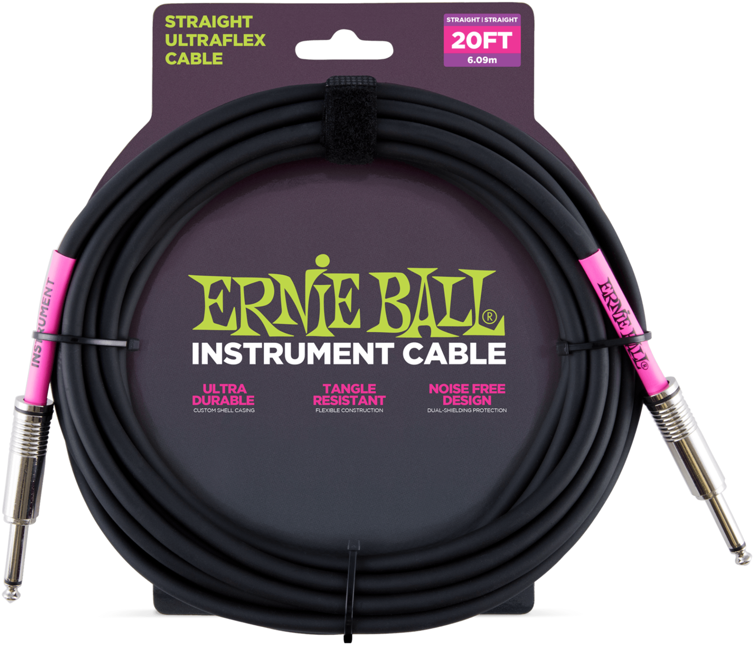 Ernie Ball EB6046 Instrumentenkabel 6m Black