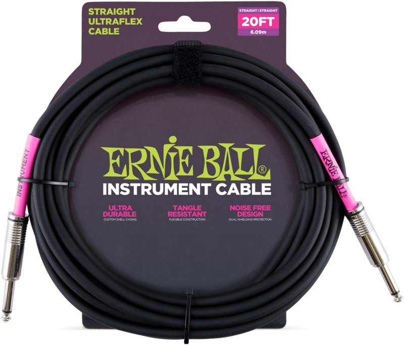 Ernie Ball EB6046 Instrumentenkabel 6m Black Ernie Ball EB6046 Instrumentenkabel 6m Black