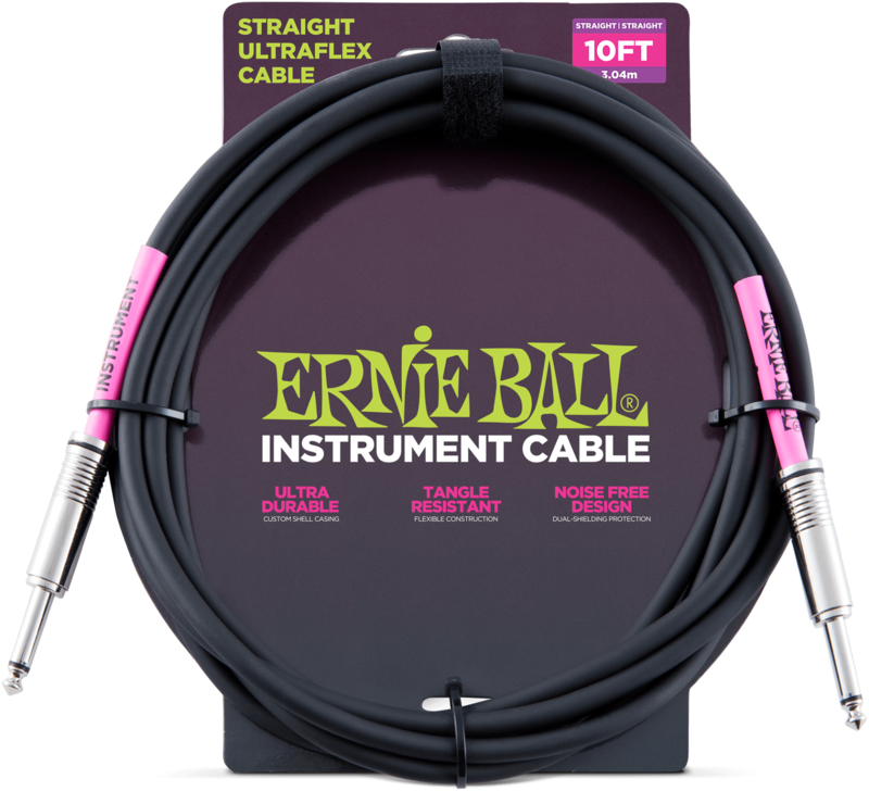 Ernie Ball EB6048 Instrumentenkabel 3m Black Ernie Ball EB6048 Instrumentenkabel 3m Black