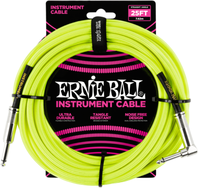 Ernie Ball EB6057 Instrumentenkabel 7,6m Neon Yellow