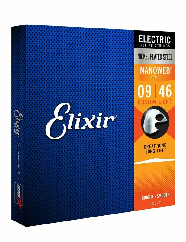 Elixir 12027 Nanoweb Electric Guitar Strings 09 - 46 Elixir 12027 Nanoweb Electric Guitar Strings 09 - 46