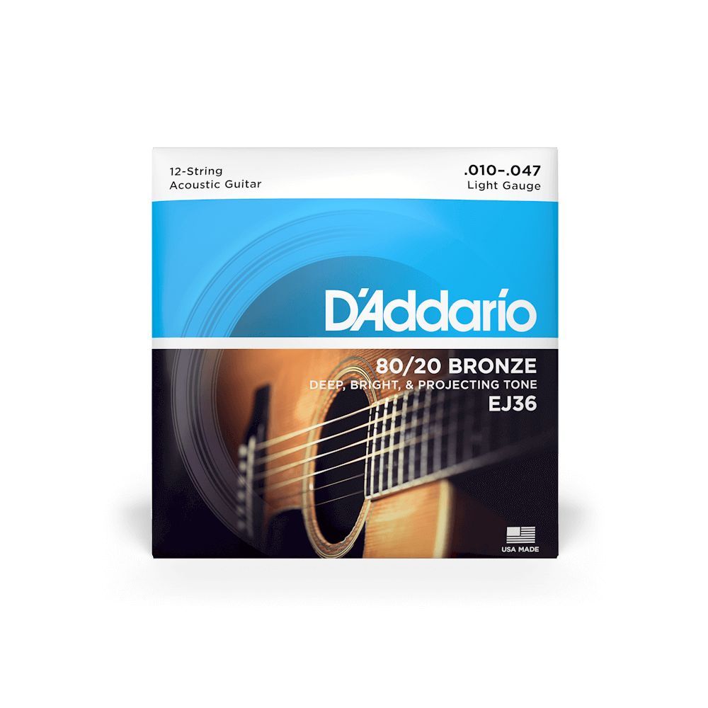 D'Addario EJ36 80/20 Bronze 12-String