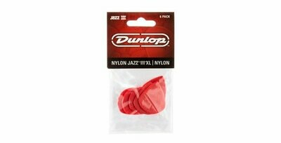 Dunlop Nylon Jazz III XL Red 6 Stück