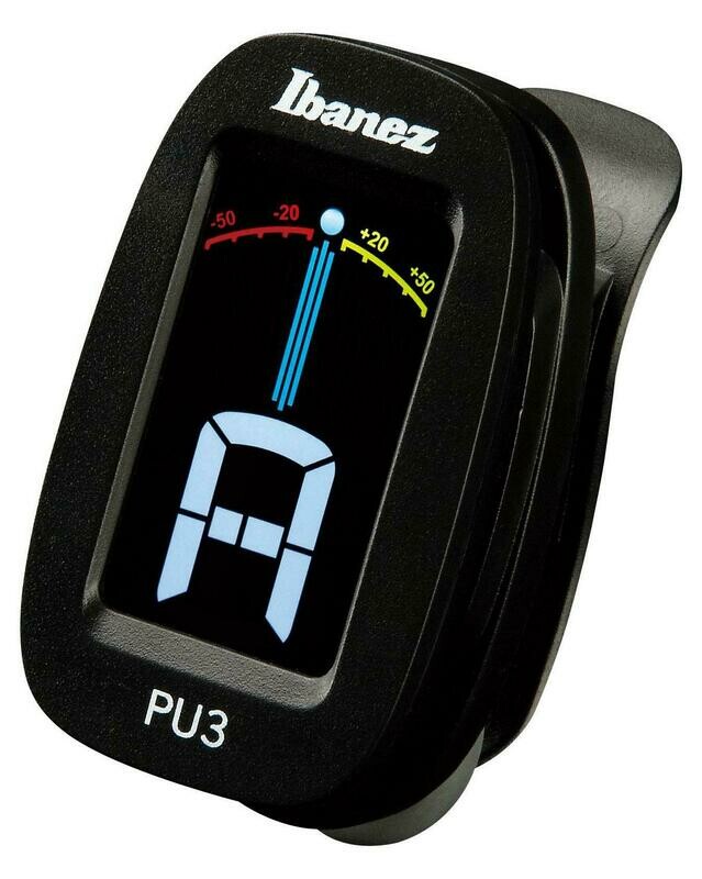 Ibanez PU3 Chromatic Clip Tuner Black Ibanez PU3 Chromatic Clip Tuner Black