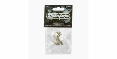 Dunlop Nickel Silver Thumb- & Fingerpicks, Player's Pack .018 mm