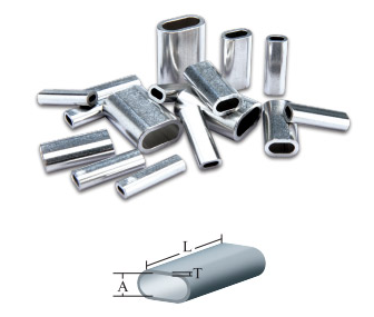 Razorbill Oval Alloy Crimps