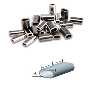 Razorbill Oval Copper Crimps