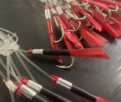 Metal Head Mackerel Trace Size 9  - Red