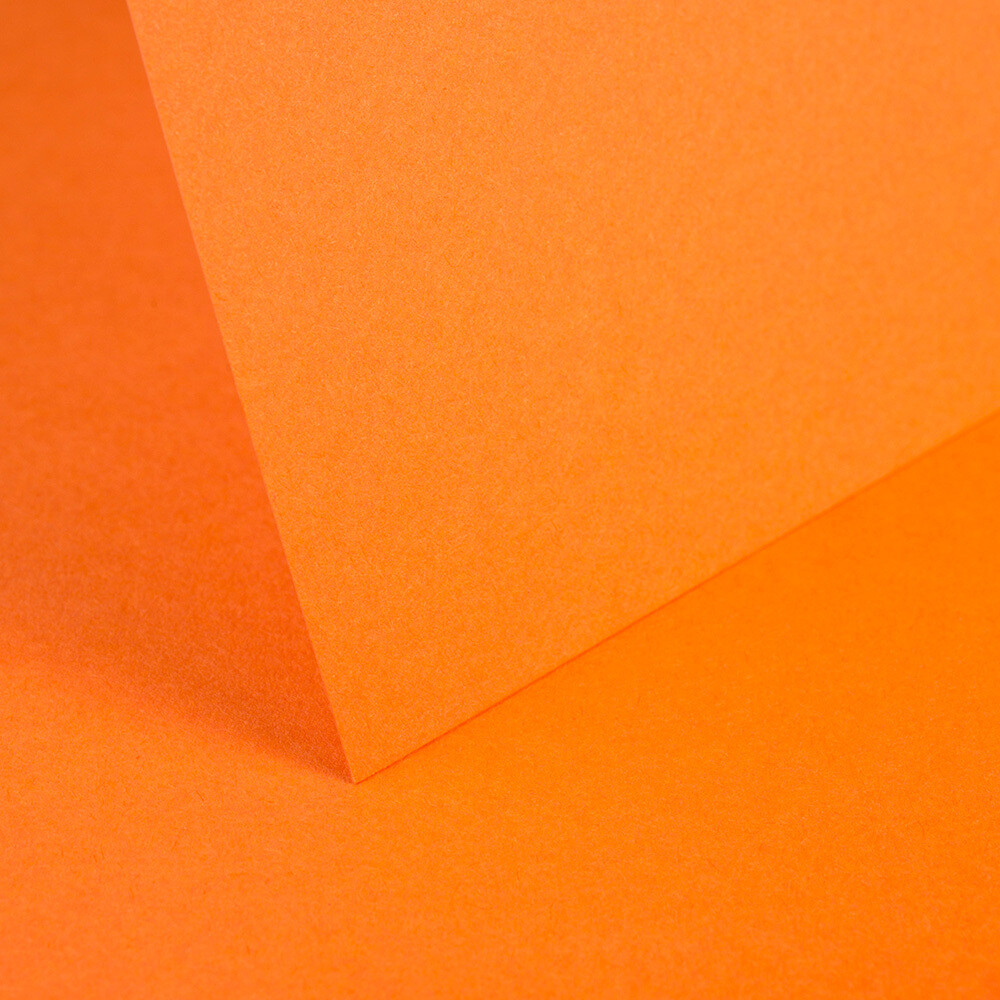 Plain Card Stock  A4 240 gsm, Colour: Mandarin Orange