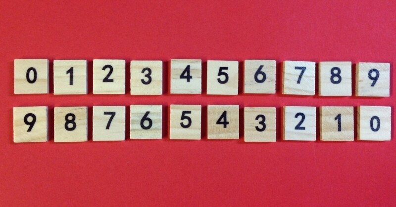 Scrabble Tiles Pick and Mix Numbers